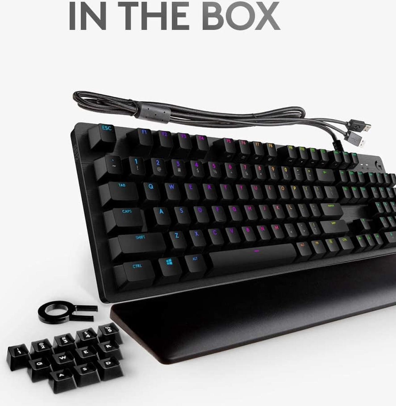 Alt view image 7 of 7 - Logitech G513 Carbon LIGHTSYNC RGB Mechanical Gaming Keyboard with GX Blue Switches