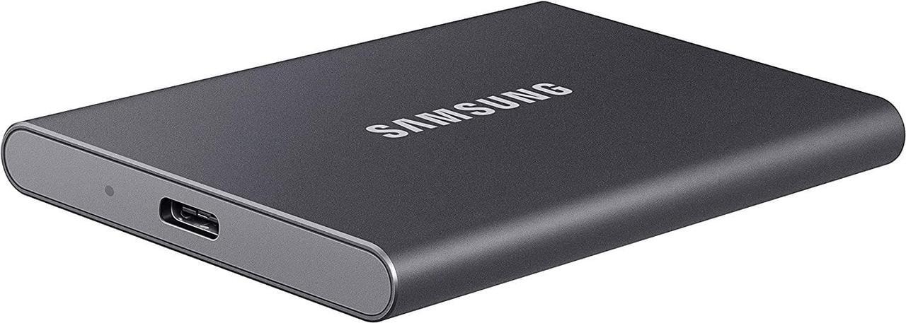 Alt view image 4 of 6 - SAMSUNG SSD T7 Portable External Solid State Drive 1TB, Gray