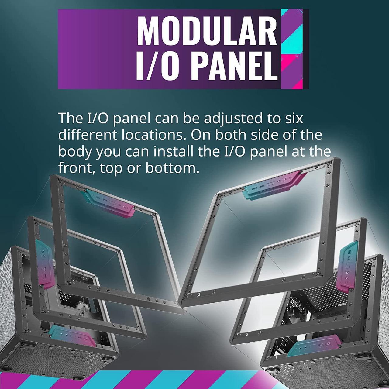 Alt view image 3 of 7 - Cooler Master MasterBox Q300L Micro-ATX Tower with Magnetic Design Dust Filter