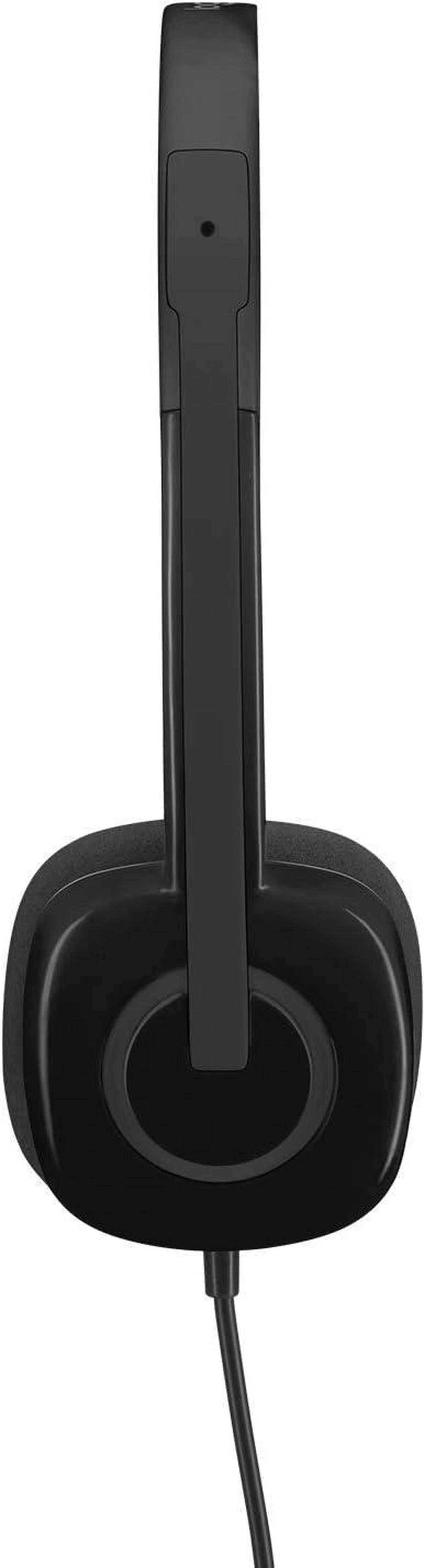 Alt view image 6 of 6 - Logitech H151 Stereo Headset with Boom Microphone - 3.5mm Audio Jack
