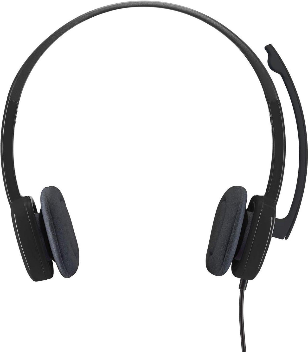 Alt view image 3 of 6 - Logitech H151 Stereo Headset with Boom Microphone - 3.5mm Audio Jack