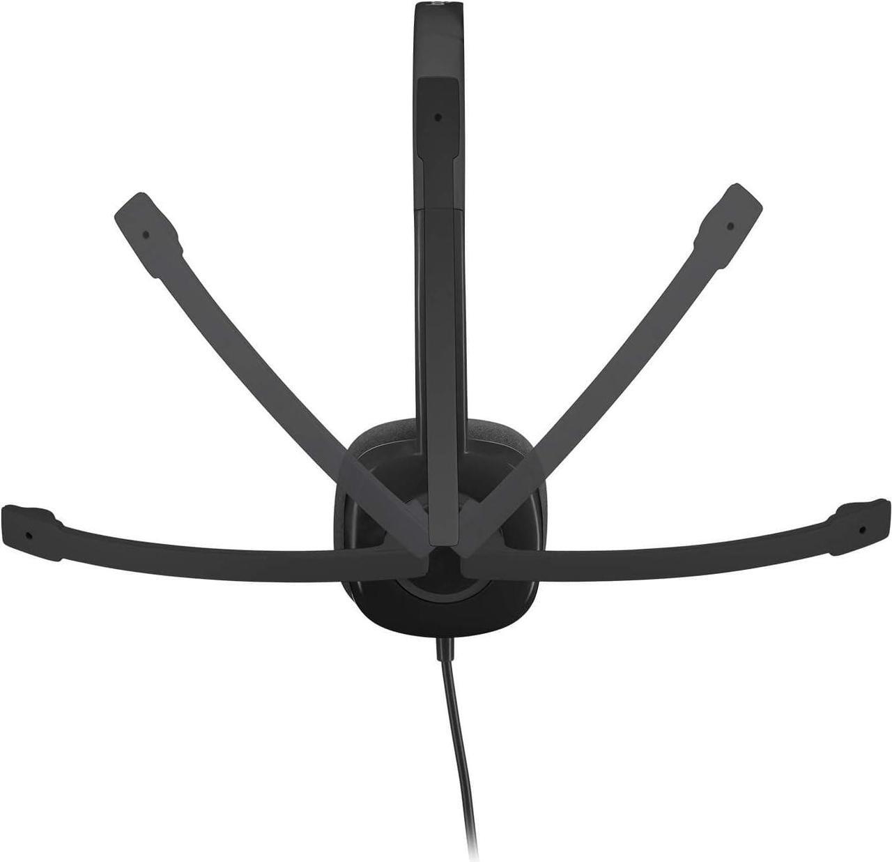 Alt view image 5 of 6 - Logitech H151 Stereo Headset with Boom Microphone - 3.5mm Audio Jack