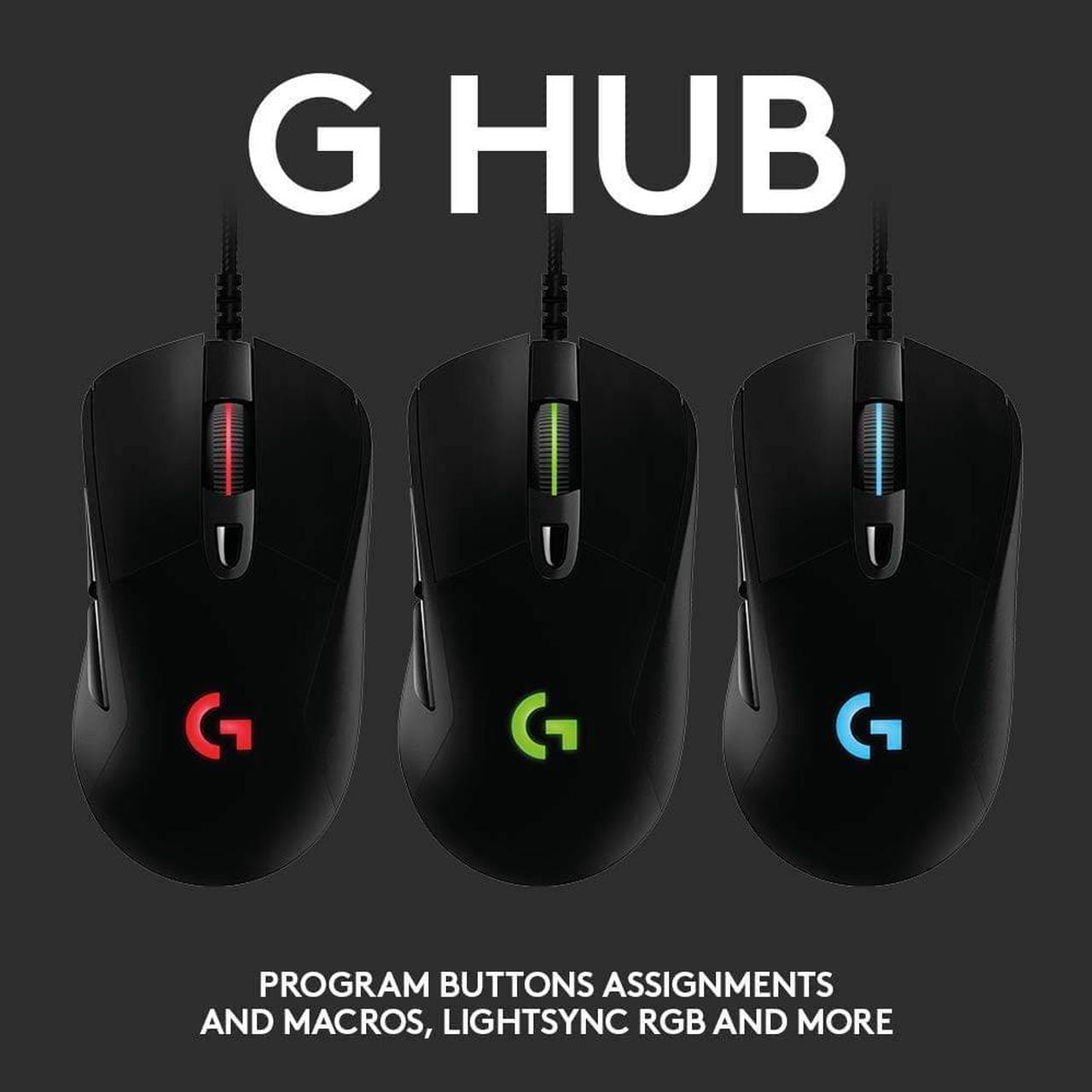 Alt view image 6 of 7 - Logitech G403 Wired Gaming Mouse - Lightweight 87G (+10G Optional) - 16.000 DPI