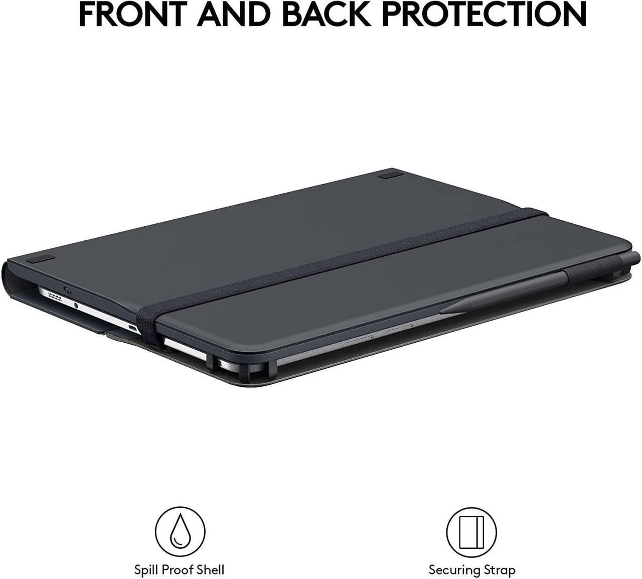 Alt view image 7 of 7 - Logitech Universal Folio with Integrated Bluetooth 3.0 Keyboard for 9-10" Apple, Android, Windows Tablets