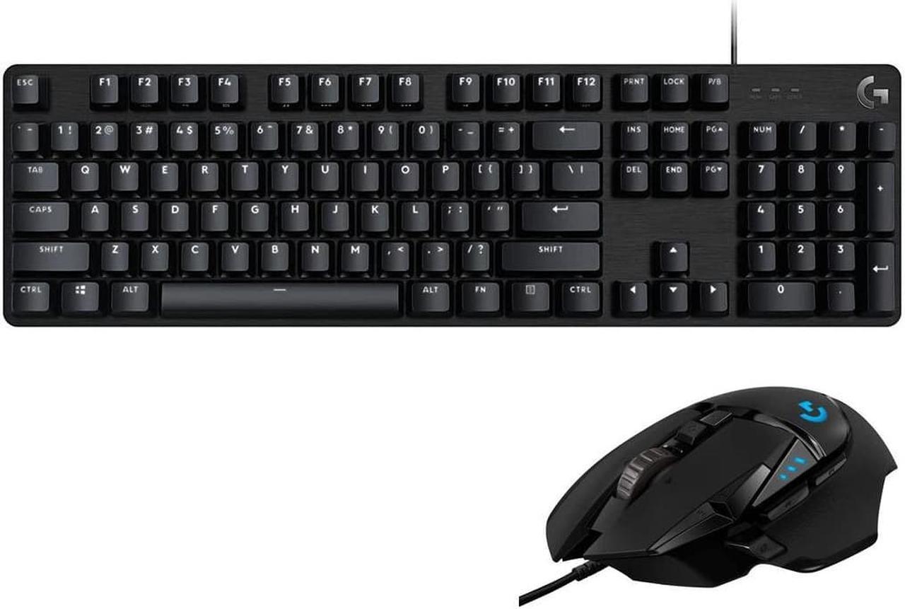 Main image of Logitech G413 SE Full-Size Mechanical Wired Gaming Keyboard & Logitech G502 HERO Wired Gaming Mouse