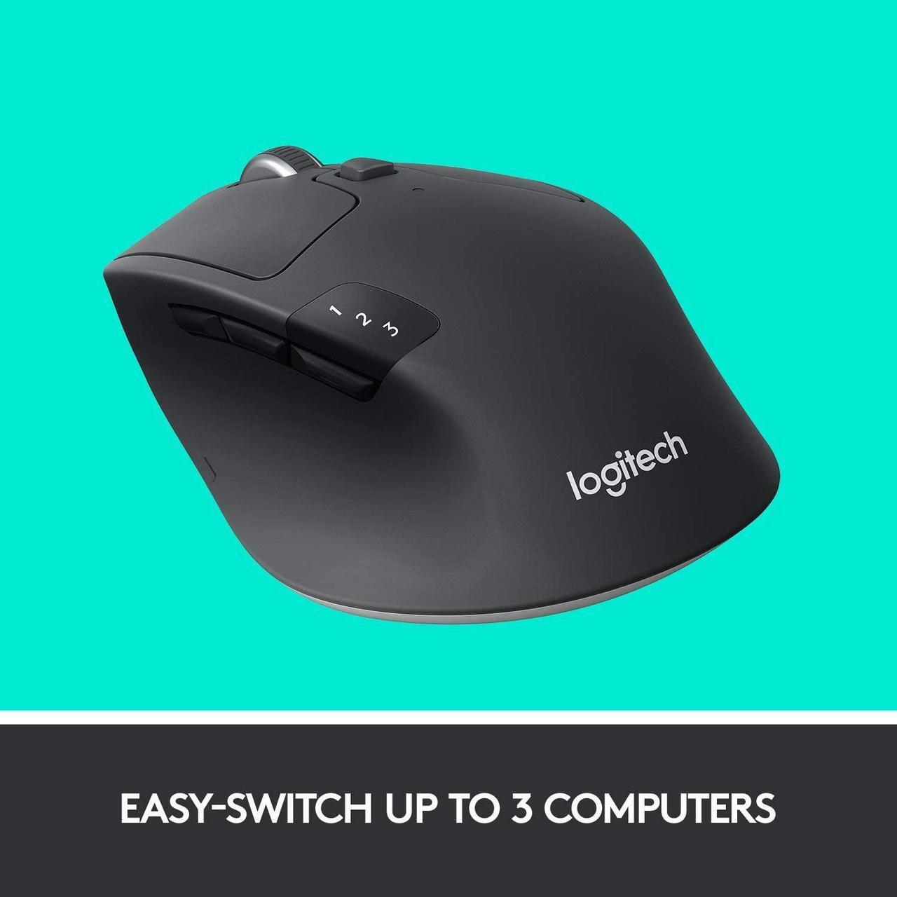 Alt view image 3 of 6 - Logitech M720 Triathlon Multi-Device Wireless Bluetooth Mouse