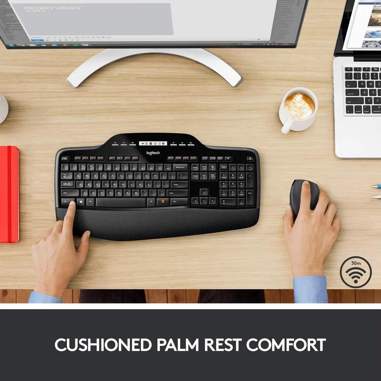 Alt view image 2 of 7 - Logitech MK710 Wireless Keyboard and Mouse Combo