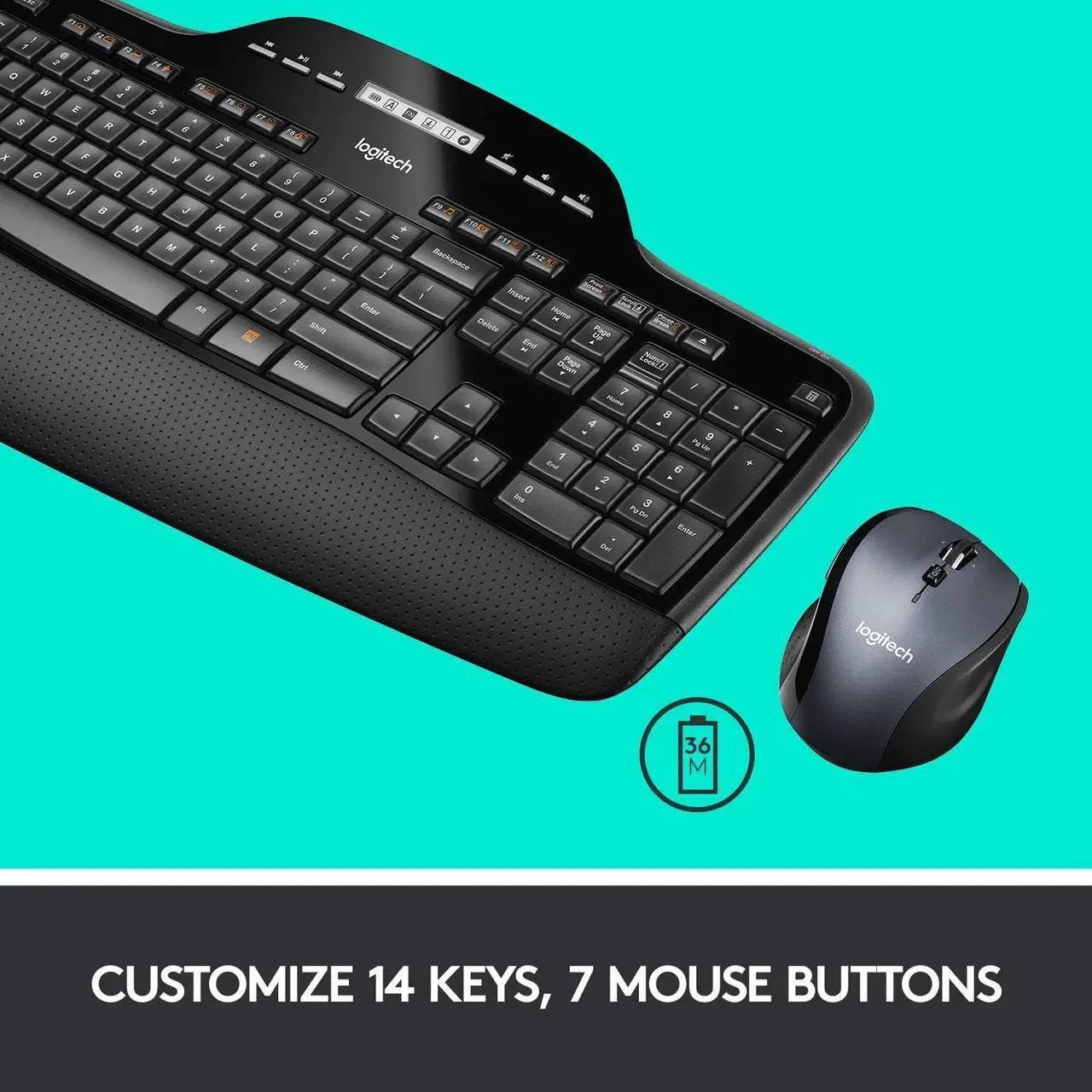 Alt view image 6 of 7 - Logitech MK710 Wireless Keyboard and Mouse Combo