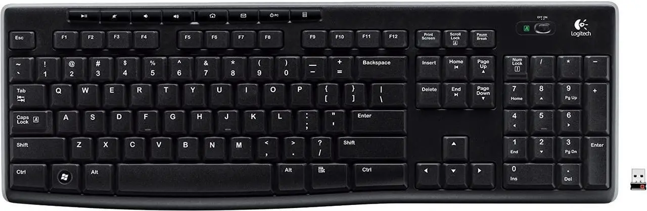 Alt view image 3 of 6 - Logitech Wireless Keyboard K270