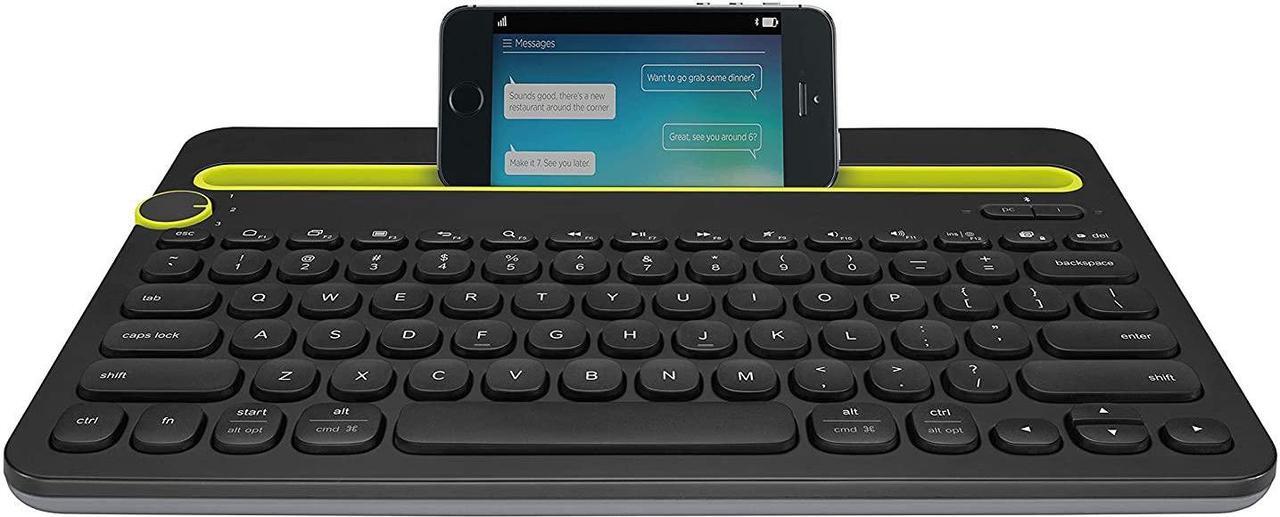 Alt view image 7 of 7 - Logitech K480 Bluetooth Multi-Device Keyboard for Windows, MacOS, iPadOS, Android or Chrome OS - Black