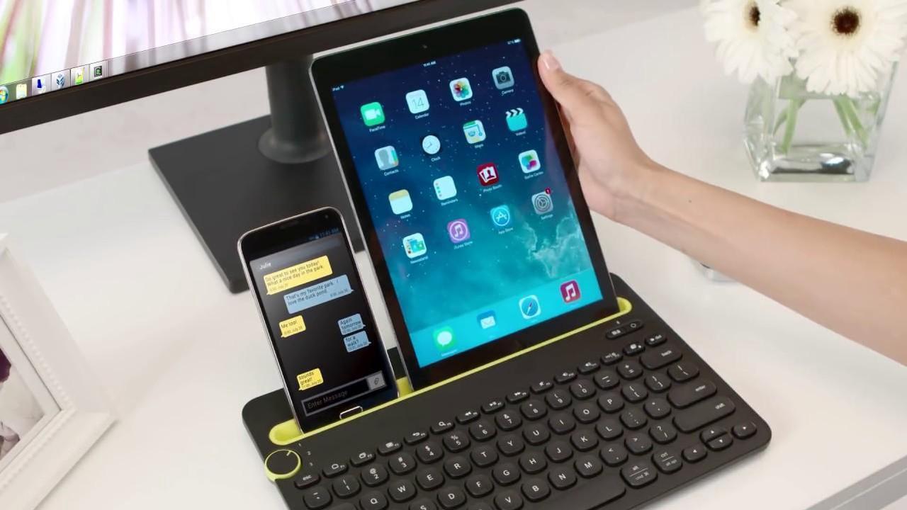 Alt view image 5 of 7 - Logitech K480 Bluetooth Multi-Device Keyboard for Windows, MacOS, iPadOS, Android or Chrome OS - Black
