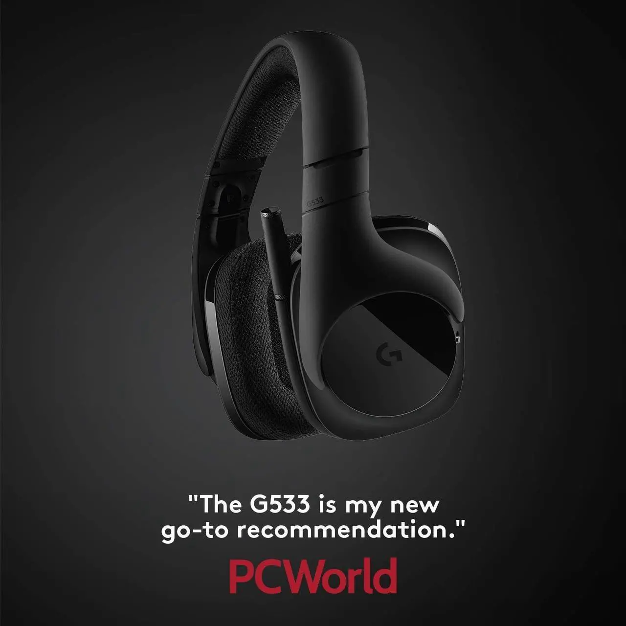 Alt view image 2 of 6 - Logitech G533 Wireless Gaming Headset  DTS 7.1 Surround Sound