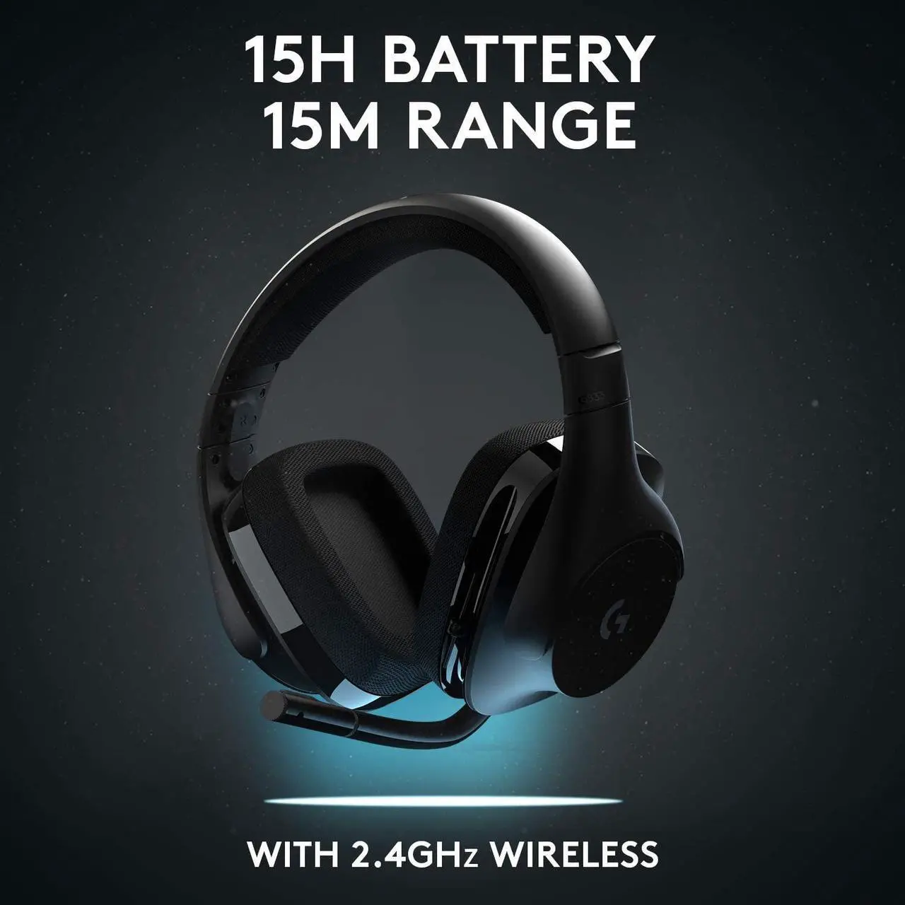 Alt view image 6 of 6 - Logitech G533 Wireless Gaming Headset  DTS 7.1 Surround Sound