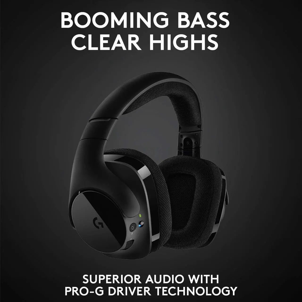 Alt view image 5 of 6 - Logitech G533 Wireless Gaming Headset  DTS 7.1 Surround Sound