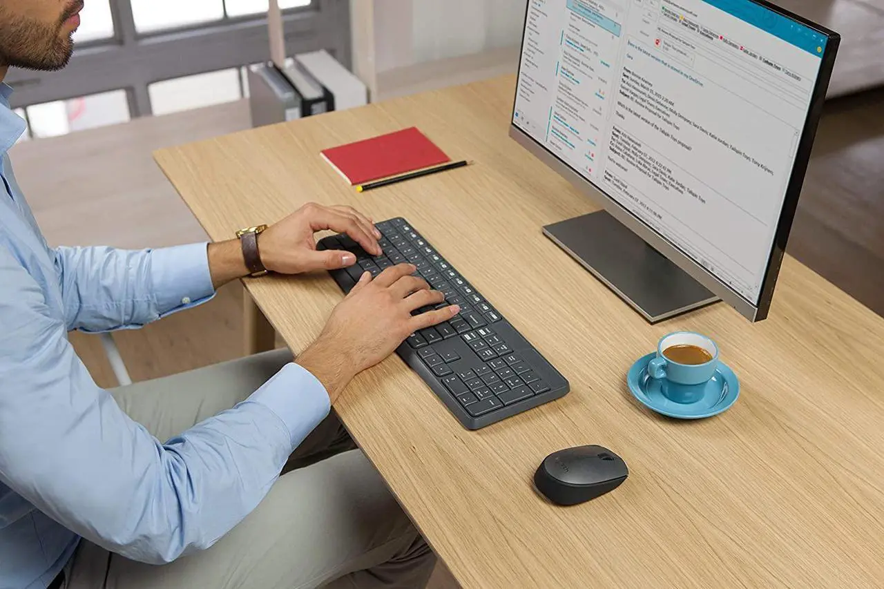 Alt view image 2 of 6 - Logitech MK235 Wireless Keyboard and Mouse