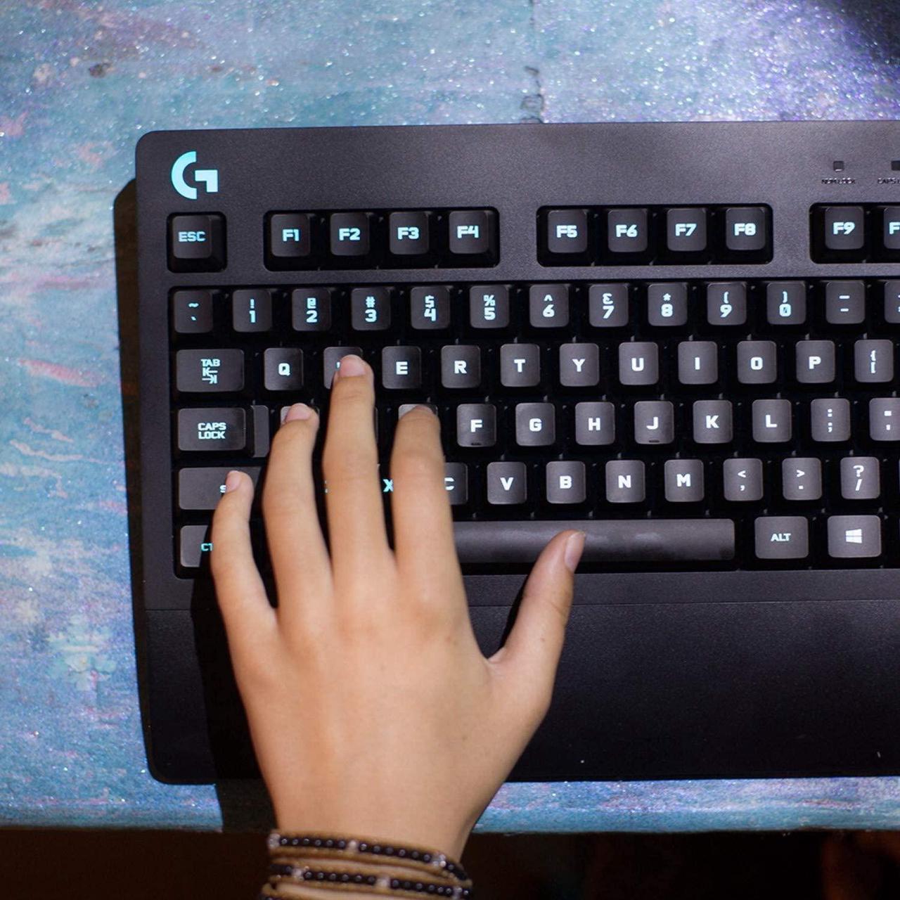 Alt view image 6 of 7 - Logitech G213 Prodigy Gaming Keyboard, RGB Backlit Keys, Customizable Keys, Dedicated Multi-Media Keys Black