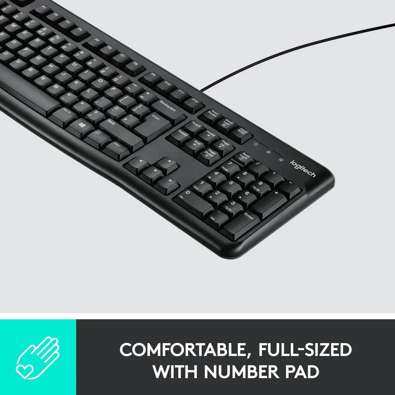 Alt view image 2 of 6 - Logitech K120 USB Wired Standard Keyboard