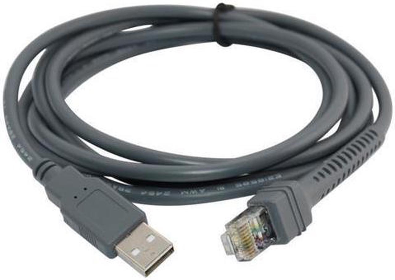 USB to RJ45 Cable 7ft 2M for Symbol Barcode Scanner LS4278 LS2208 2208AP (1 PCS)