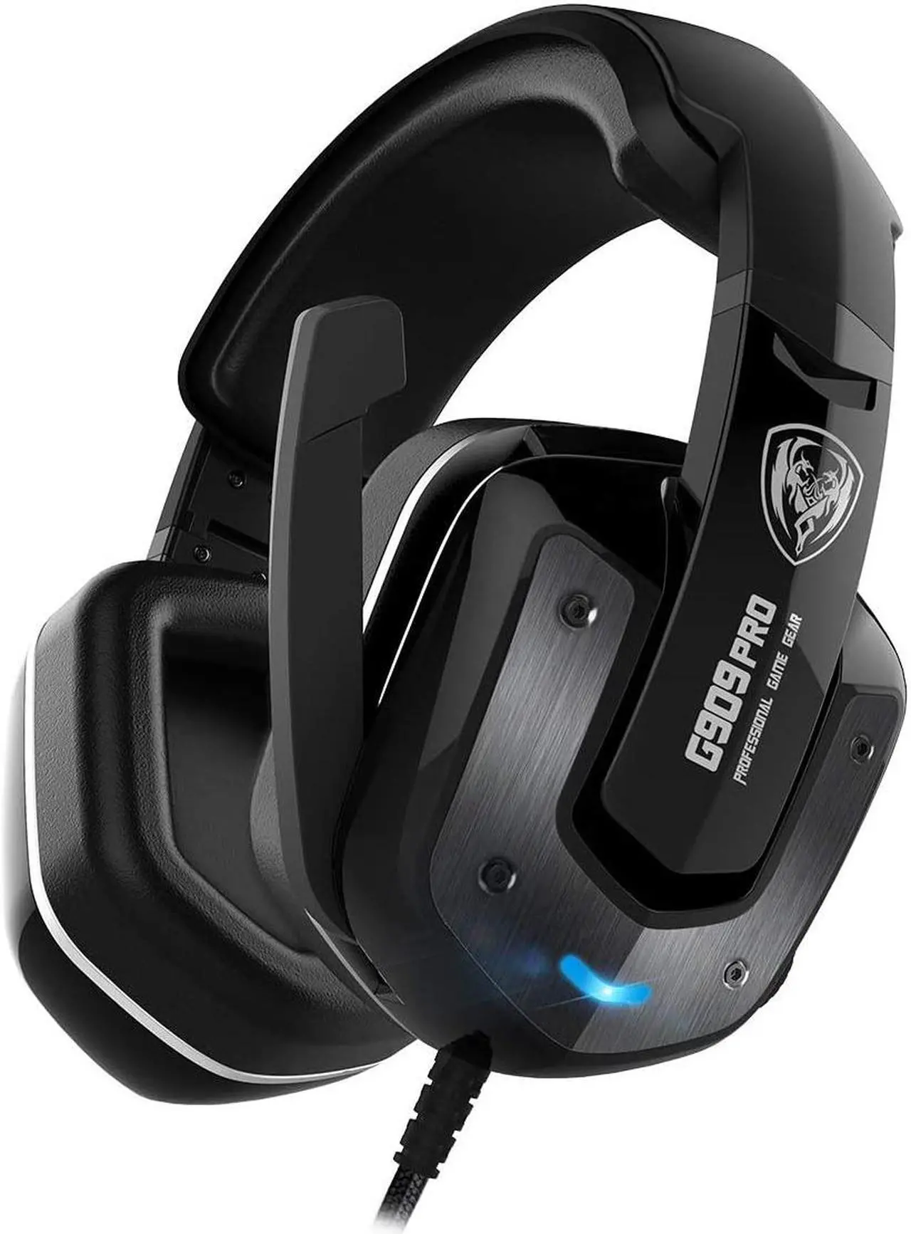 Main image of SOMIC G909PRO 7.1 Virtual Surround Sound USB Gaming Headset Over Ear Bass Headphone for PS4,PC with Mic,Volume Control,LED(Black)
