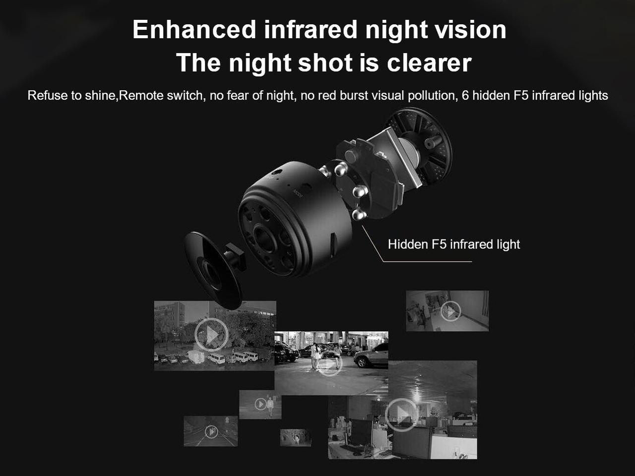 Alt view image 7 of 7 - HD Wireless Network WIFI home Camera baby  1080P Outdoor Sports Night Vision Infrared Camera, Mobile Phone can be Viewed at any time