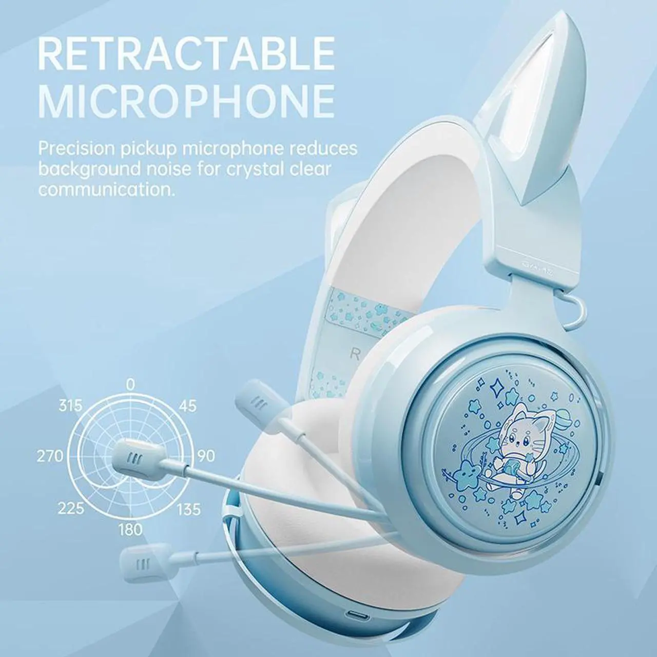 Alt view image 4 of 7 - SOMIC  Stereo Gaming wireless Headset for PC, PS4, Laptops, 7.1 Virtual Surround Sound Headphones, Noise Canceling Over Ear Headphone with Voice Changer Mic and Led Lights