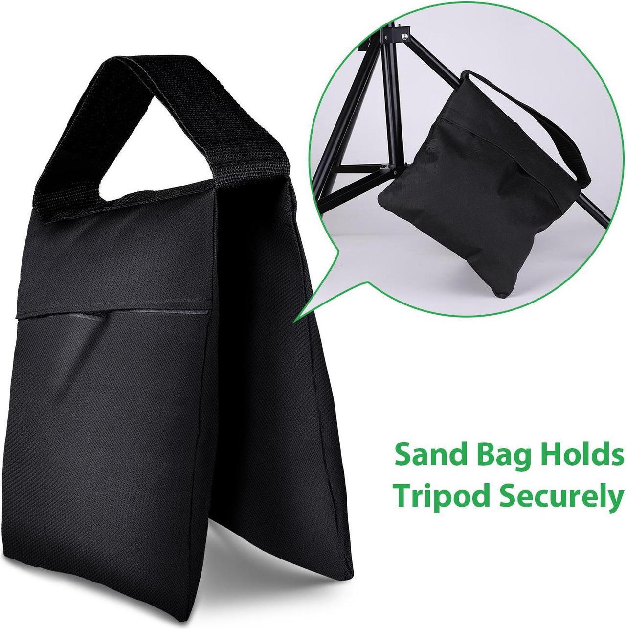 Alt view image 3 of 7 - HPUSN Backdrop Stand - 10ft x 7ft Adjustable Photoshoot Backdrop - Photo Backdrop Stand for Parties - Backdrop Includes Travel Bag, Sand Bags, Clamps - Photo Video Studio