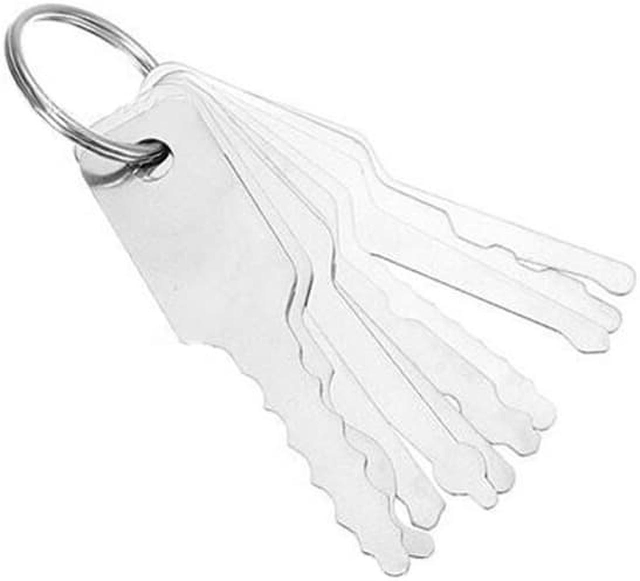 Alt view image 6 of 6 - 10Pcs  Stainless Steel Jiggler Keys Dual Sided Car Unlocking Lock Opening Repair Kits  Lock Opening Repair Tool Set