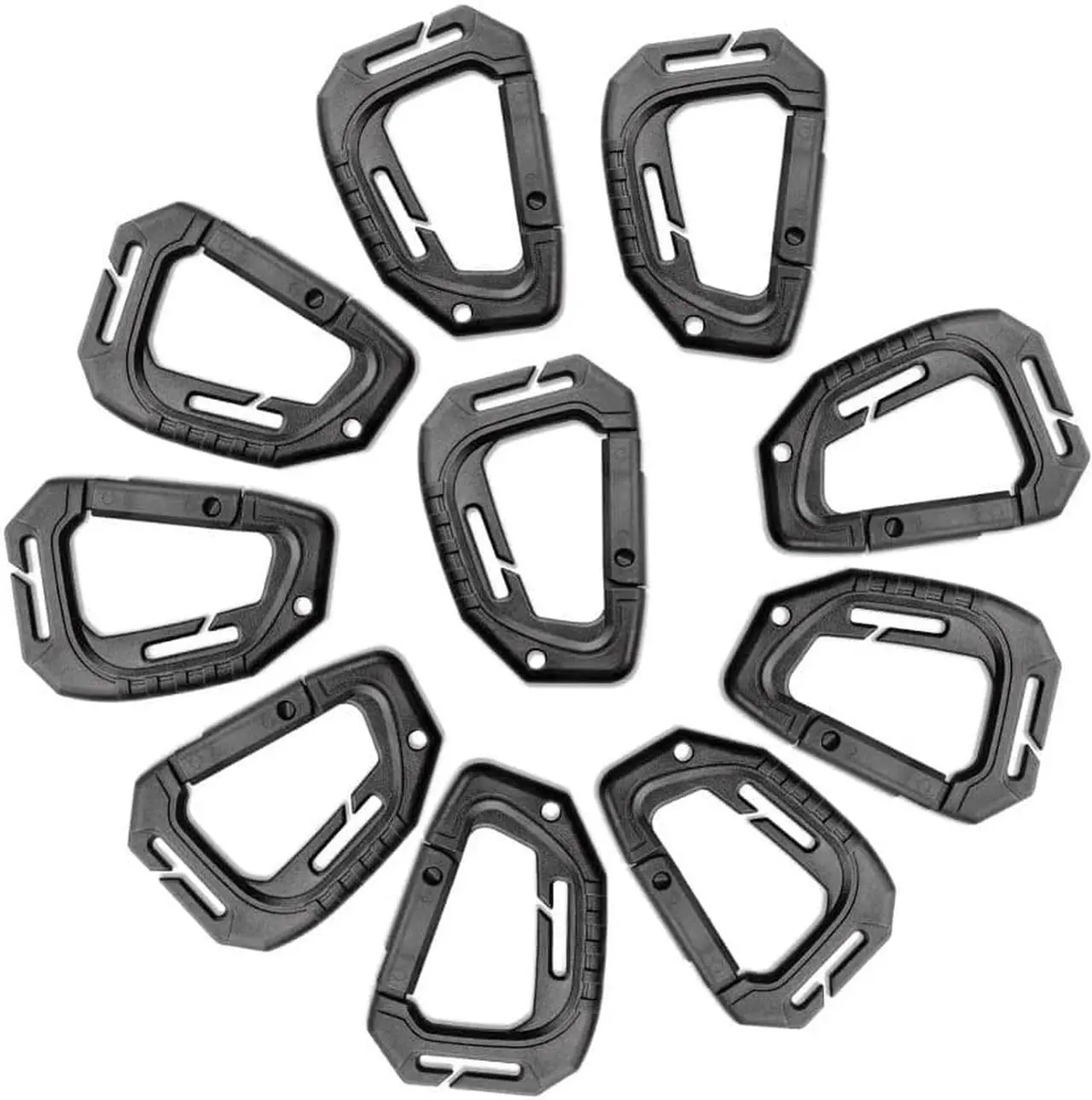 Alt view image 2 of 5 - Molle D Ring Clips Carabiner Multipurpose