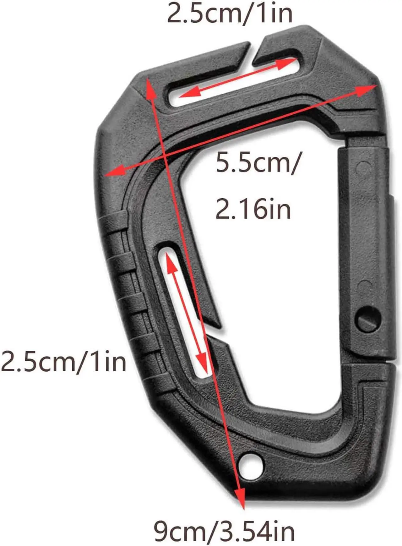 Alt view image 3 of 5 - Molle D Ring Clips Carabiner Multipurpose