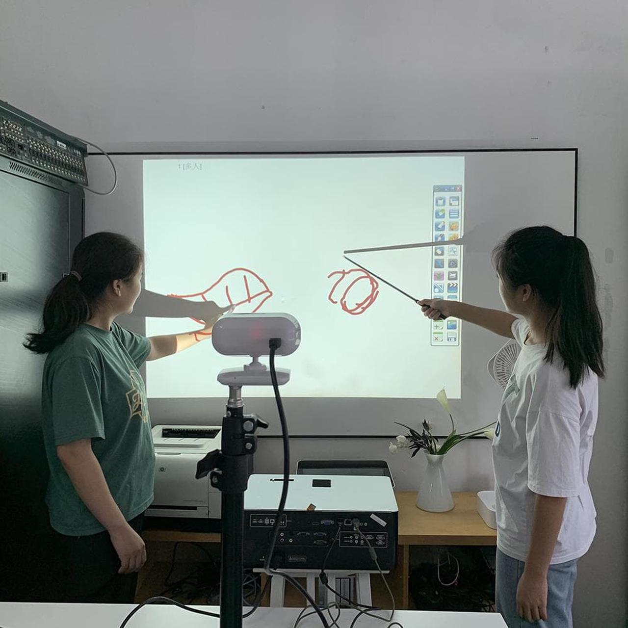 Alt view image 4 of 7 - Design Pie Movement Detection Technology Rechargeable 650nm LED Light Electronic Pen for Portable Interactive Whiteboard