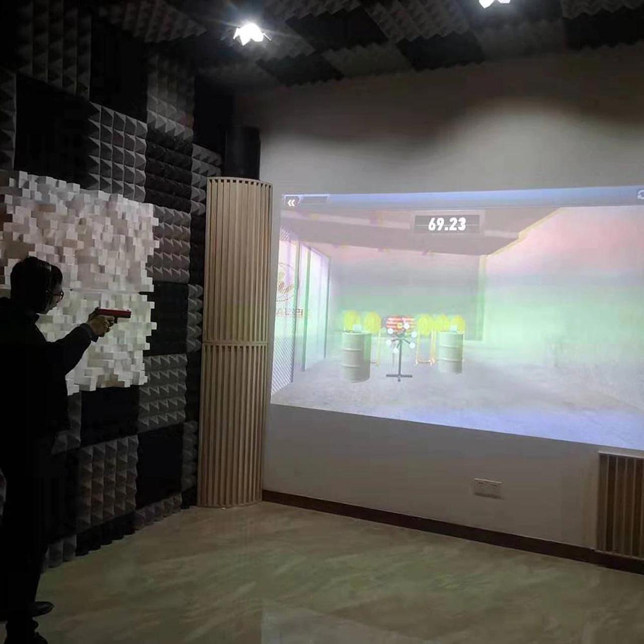 Alt view image 4 of 6 - Laser Shooting Video Simulator Game Arcade Kit Simulate  With Reverse Impact Effect Game Machine