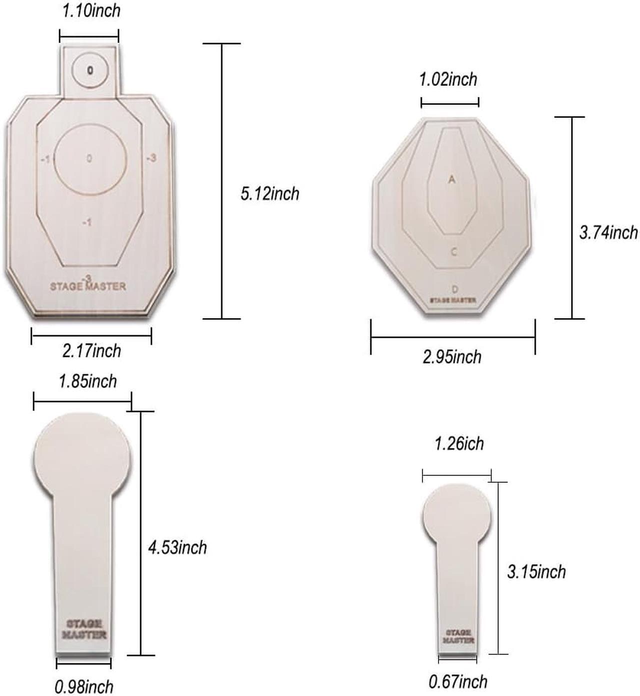 Alt view image 3 of 7 - IPSC/IDPA Dry Fire Target Set Shooting Targets Long-Distance Simulation Mini Target-Suitable for Rubber Guns and Laser Guns
