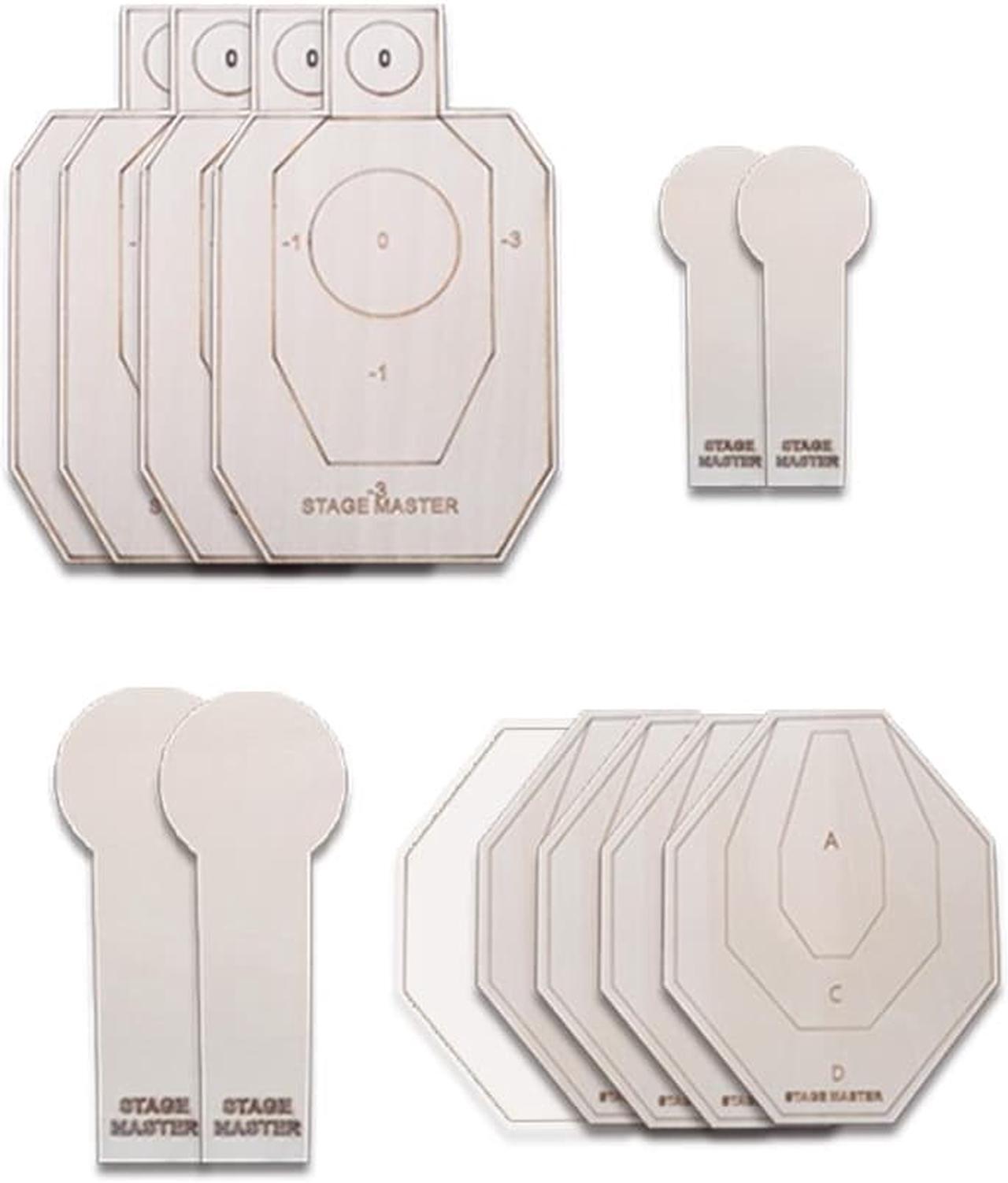 Alt view image 6 of 7 - IPSC/IDPA Dry Fire Target Set Shooting Targets Long-Distance Simulation Mini Target-Suitable for Rubber Guns and Laser Guns