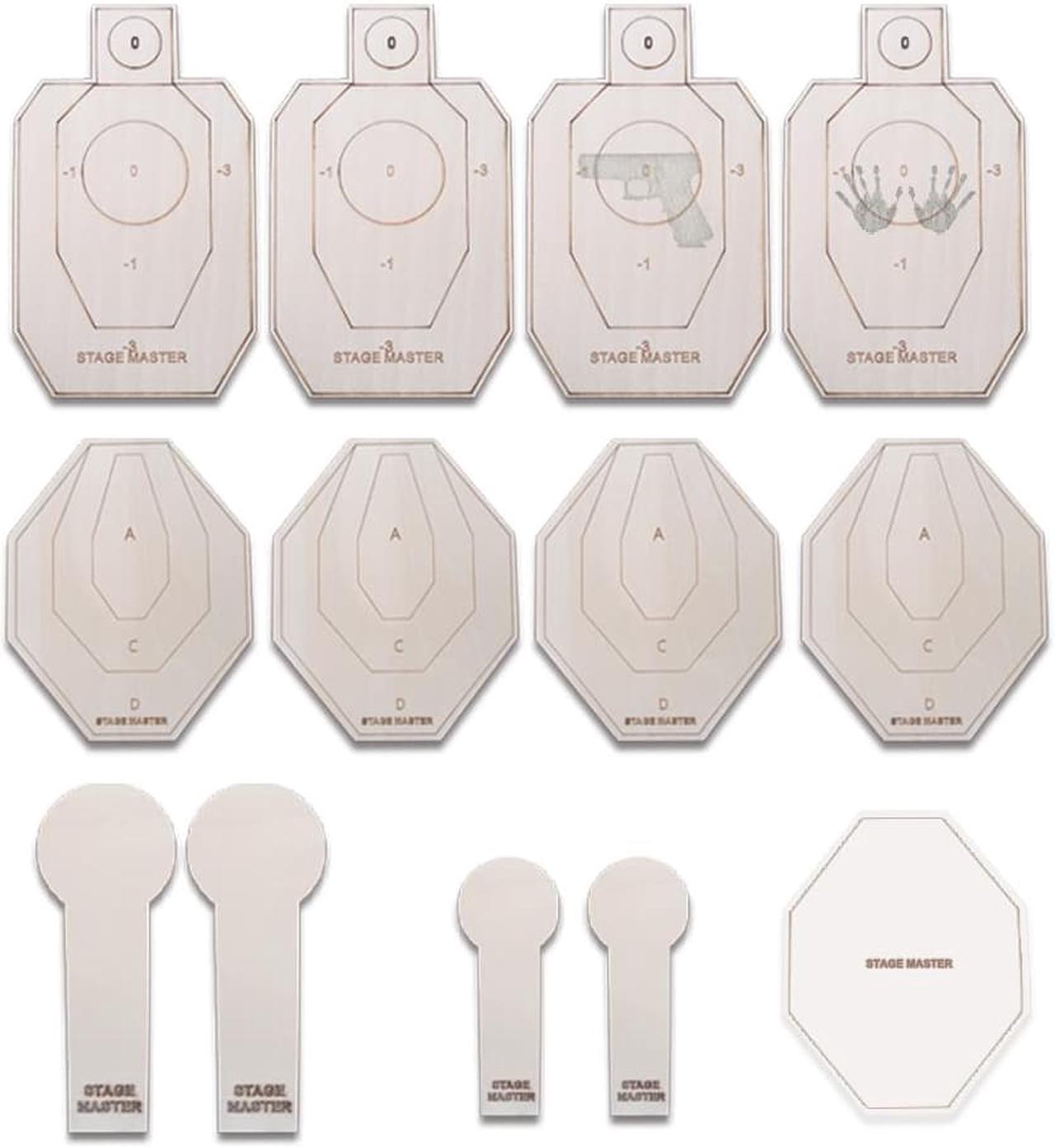 Alt view image 2 of 7 - IPSC/IDPA Dry Fire Target Set Shooting Targets Long-Distance Simulation Mini Target-Suitable for Rubber Guns and Laser Guns