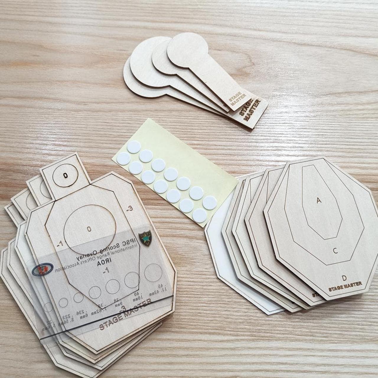 Main image of IPSC/IDPA Dry Fire Target Set Shooting Targets Long-Distance Simulation Mini Target-Suitable for Rubber Guns and Laser Guns
