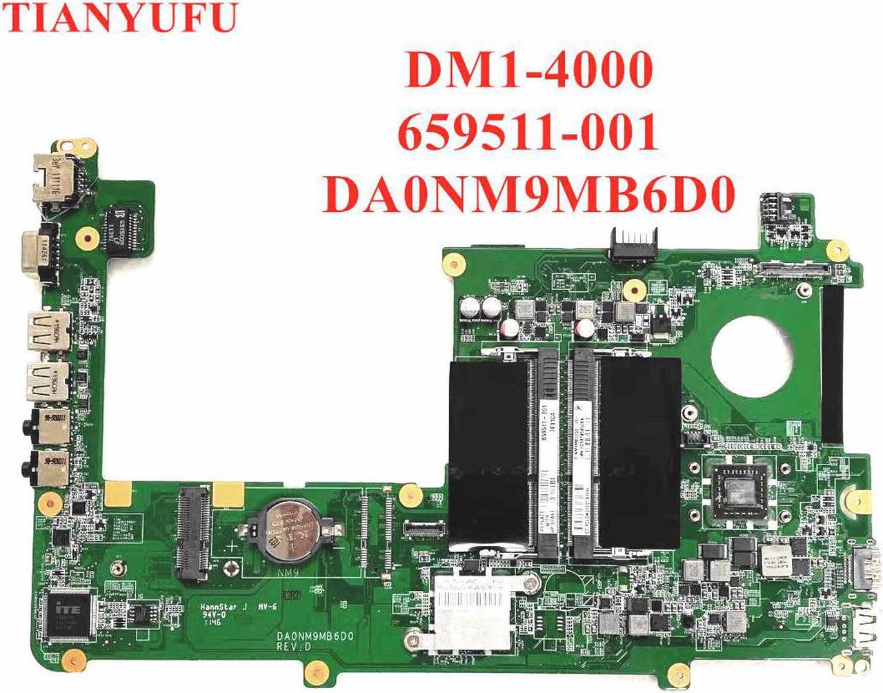 For HP Pavilion DM1 DM1-4000 Motherboard 659511-001 DA0NM9MB6D0 Mainboard 100% fully tested