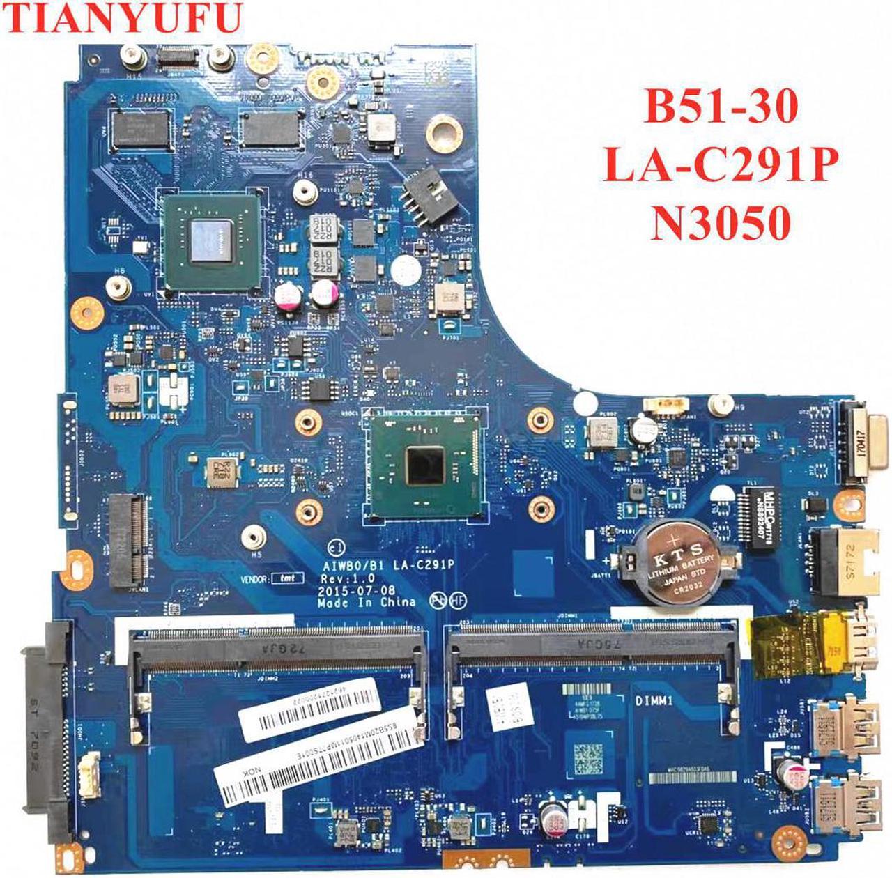 For LENOVO Ideapad B51-30 Laptop motherboard AIWB0/B1 LA-C291P N16V-GM-B1 1GB DDR3L Mainboard With N3050 CPU 100% fully tested