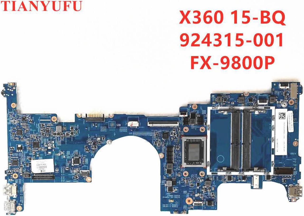 For HP ENVY X360 15-BQ 15-BQ008CA Laptop motherboard mainboard 924315-601 924315-001 448.0BY05.0011 FX-9800P 100% fully Tested