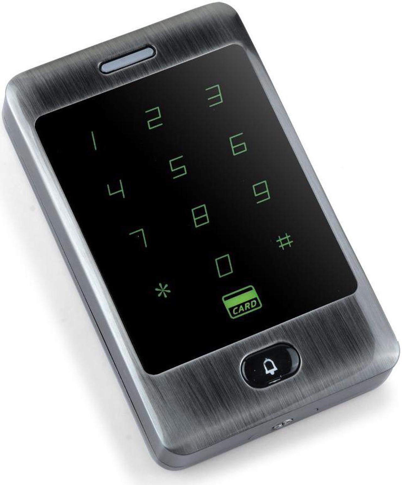 Alt view image 5 of 6 - RFID Access Control Waterproof 125KHZ Touch Keypad Door Access Control System with KDL Metal Case Shell Backlight Keypad(flat Green)