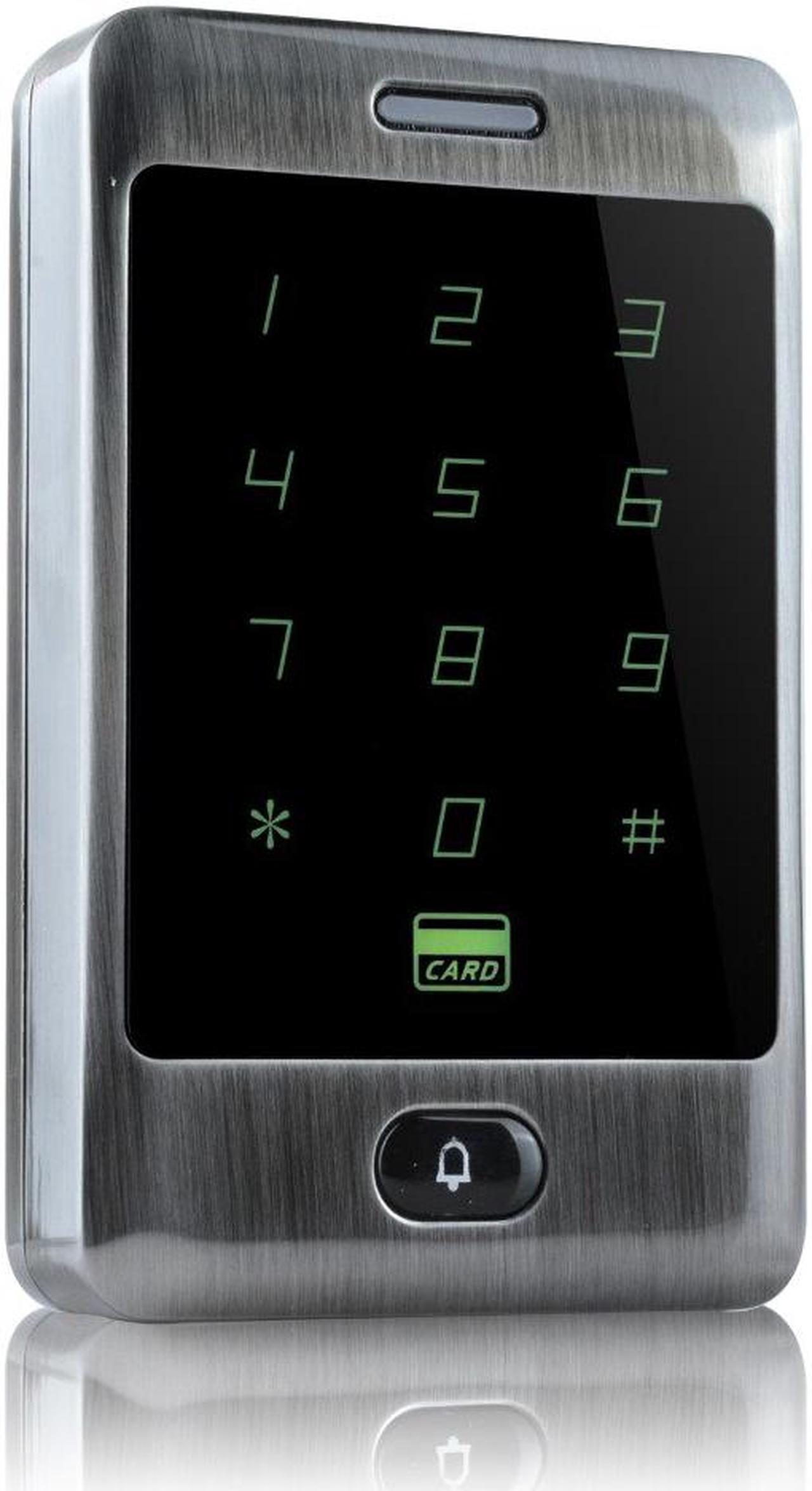 Alt view image 4 of 6 - RFID Access Control Waterproof 125KHZ Touch Keypad Door Access Control System with KDL Metal Case Shell Backlight Keypad(flat Green)