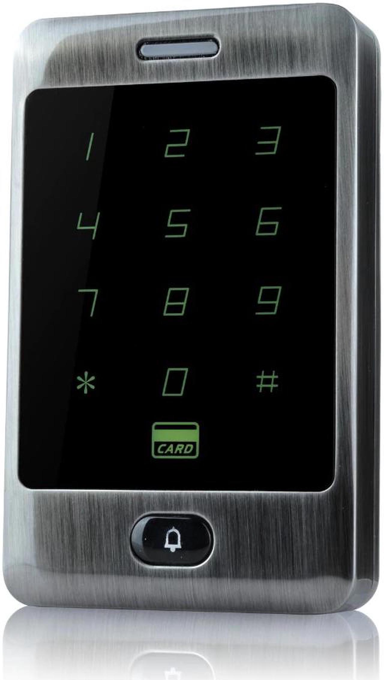 Alt view image 2 of 6 - RFID Access Control Waterproof 125KHZ Touch Keypad Door Access Control System with KDL Metal Case Shell Backlight Keypad(flat Green)