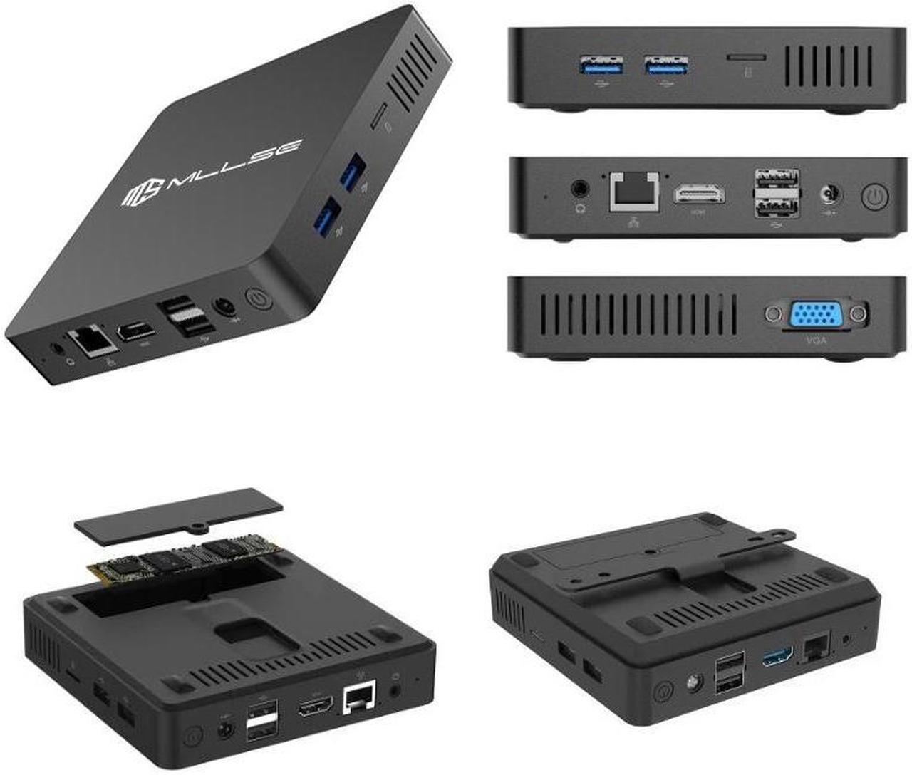 Alt view image 7 of 7 - MLLSE M2 Mini PC Intel Celeron N3350 Processor 4K 6GB 64GB USB HDMI BT M.2 Slot 1000M AC Wifi