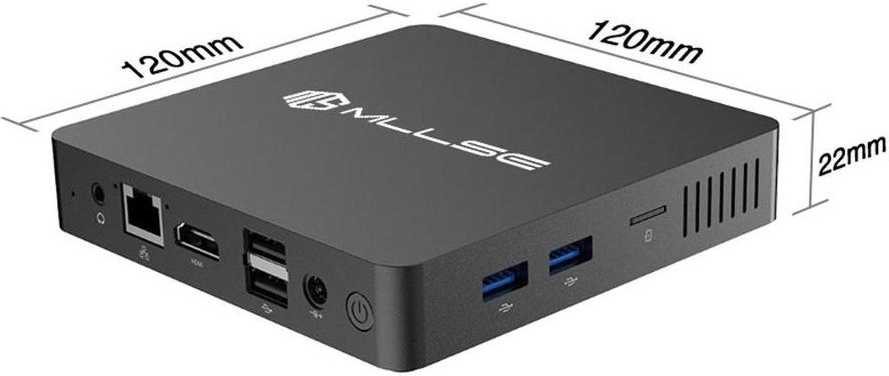 Alt view image 6 of 7 - MLLSE M2 Mini PC Intel Celeron N3350 Processor 4K 6GB 64GB USB HDMI BT M.2 Slot 1000M AC Wifi