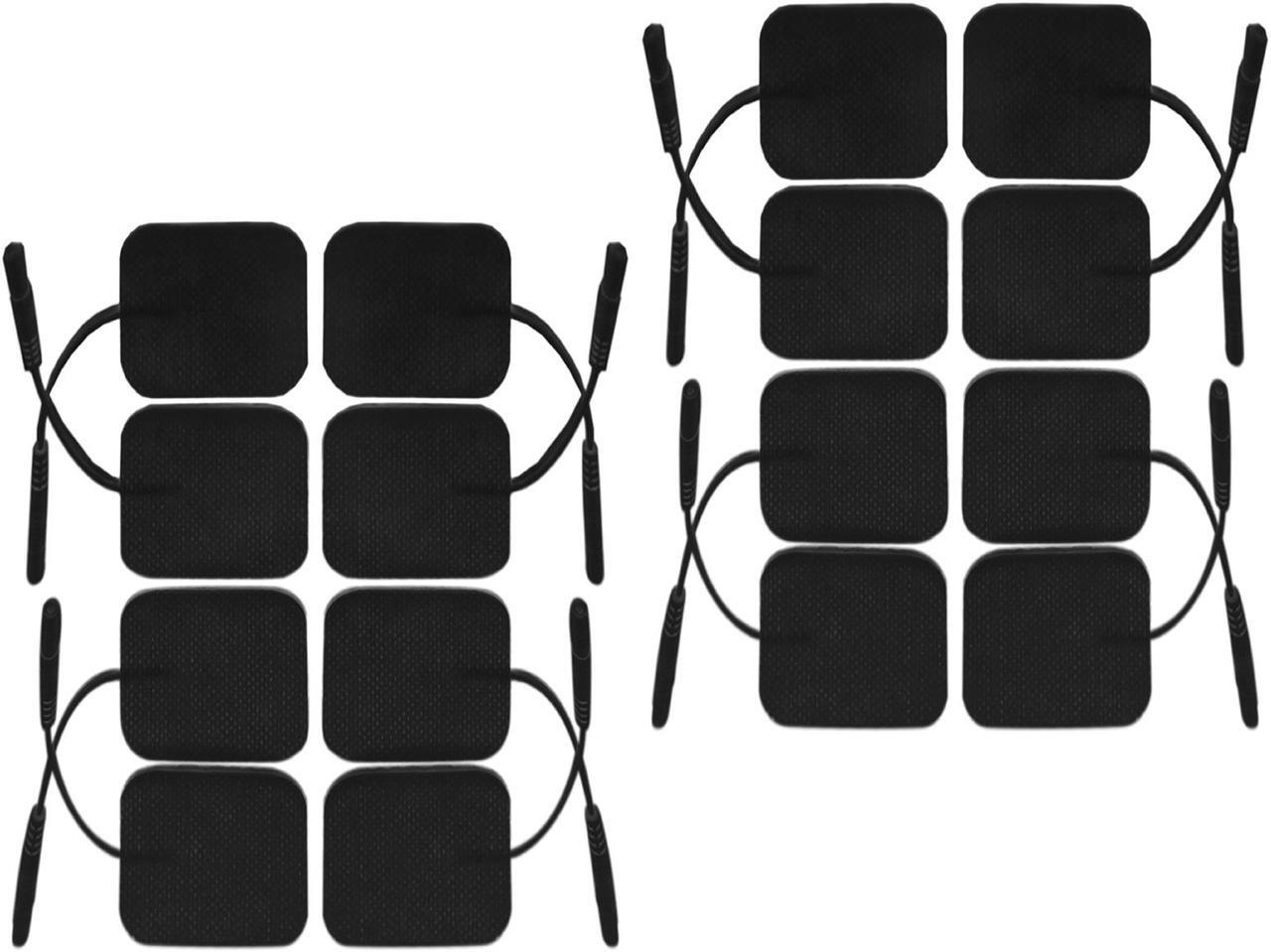 Main image of iStim TENS Unit Pads 2"x2" for TENS Machine EMS Muscle Stimulator - Latex-Free and Super Soft 100% JAPANESE GEL for Electrotherapy - 16 Pieces Reusable Electrode Pads (2"x2"- BLACK Color)