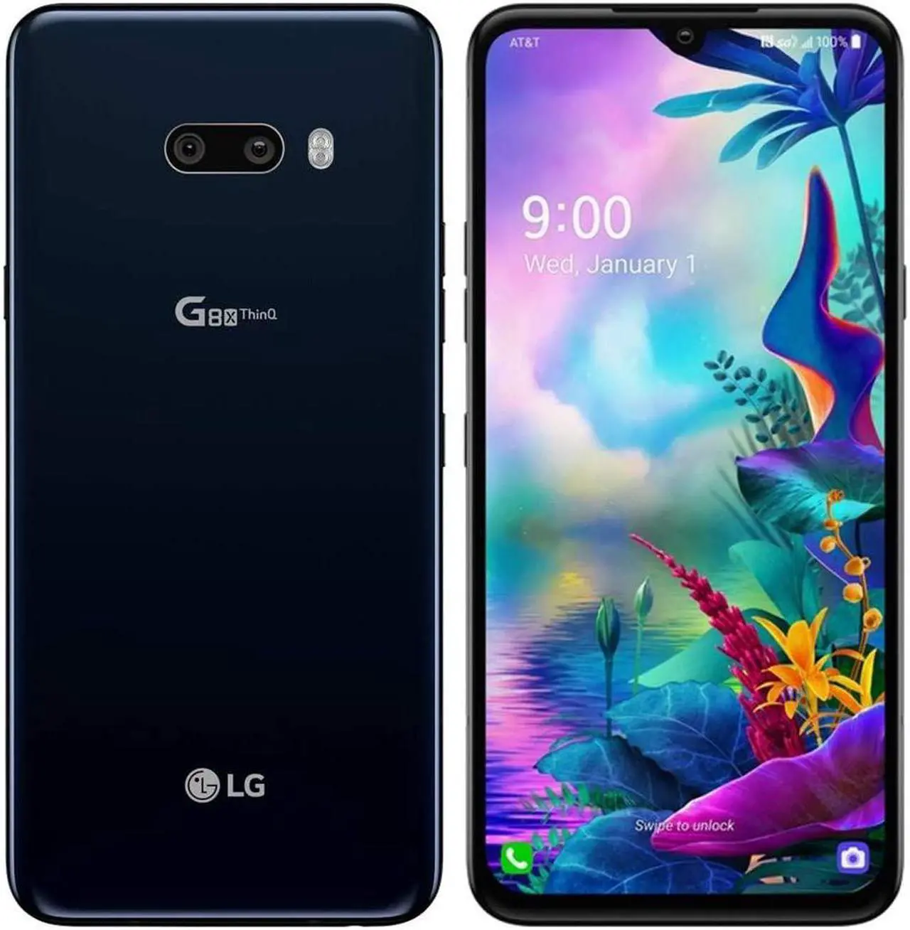 Alt view image 8 of 12 - LG G8X ThinQ 128GB LM-G850UM 6.4 in OLED Display AT&T 6GB RAM 4G LTE Android 9.0 (Pie) w/ Snapdragon 855 Dual 12MP + 13MP Camera 21W Fast Charging Smartphone - Aurora Black