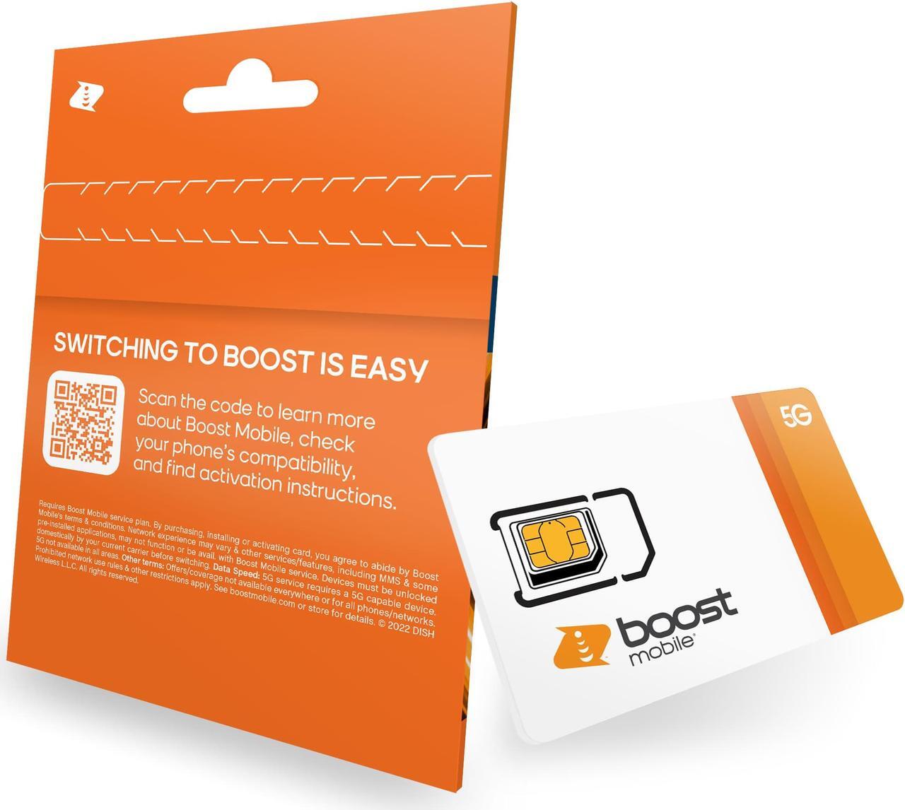 Alt view image 6 of 8 - Boost Mobile 3 Months 5GB Plan SIM Card Kit - Mobile Hotspot included