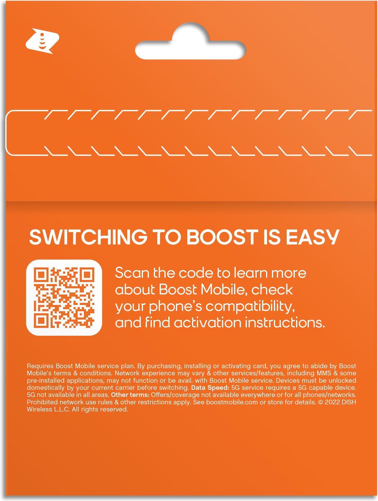 Alt view image 5 of 8 - Boost Mobile 3 Months 5GB Plan SIM Card Kit - Mobile Hotspot included