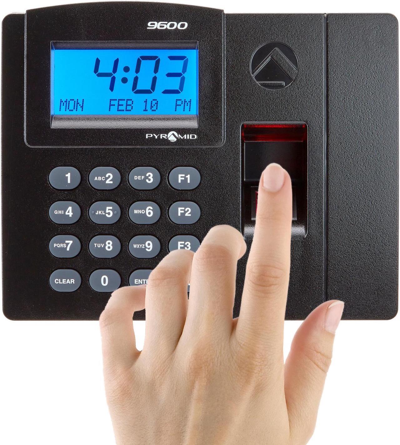 Alt view image 4 of 11 - PYRAMID TTELITEEK Biometric Time Clock System,Digital,