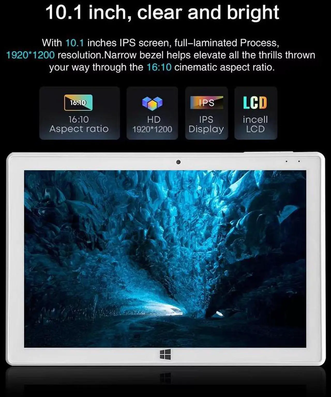 Alt view image 4 of 7 - N-one A1 2 In 1 Tablet PC Windows 10 8GB DDR4+128GB SSD Intel N5030 10.1inch IPS Screen WIFI Mobile Office Tablet PC with Keyboard