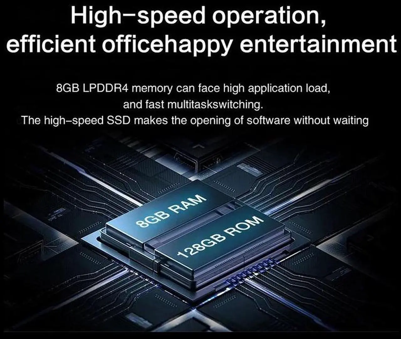 Alt view image 6 of 7 - N-one A1 2 In 1 Tablet PC Windows 10 8GB DDR4+128GB SSD Intel N5030 10.1inch IPS Screen WIFI Mobile Office Tablet PC with Keyboard
